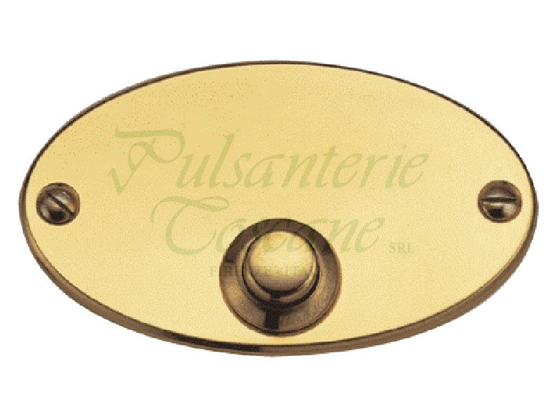 Pulsante. Bottone in ottone con ornamento in disegno di fiore